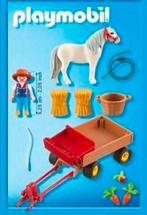 Playmobil 5457 Paard en Boer met Kar, Ophalen, Zo goed als nieuw, Complete set