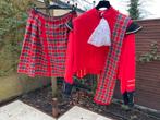 Heren pak Schot met kilt, jasje en muts maat 54, Verzenden, Zo goed als nieuw, Maat 52/54 (L), Carnaval