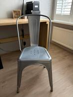 Tolix stijl stoel - grijs metaal, Ophalen, Zo goed als nieuw, Metaal, Industrieel