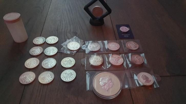 29,5 oz zilver bullion 0,5, 1 oz, 2 oz & 5 oz munten, Postzegels en Munten, Edelmetalen en Baren, Zilver, Ophalen of Verzenden