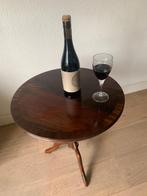 Bijzettafeltje /tafeltje  / wijntafeltje Victoriaanse stijl, Retro vintage, Rond, Gebruikt, 45 tot 60 cm