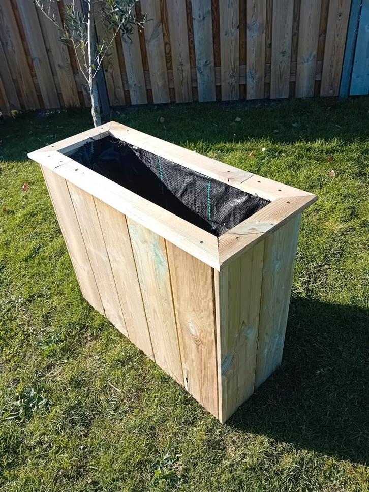 Plantenbak grenenhout handgemaakt! Zeer scherpe prijzen!, Tuin en Terras, Bloembakken en Plantenbakken, Nieuw, Hout, Binnen, Balkon