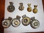 8 stuks vintage kaarsenknijpers, Diversen, Kerst, Gebruikt, Ophalen