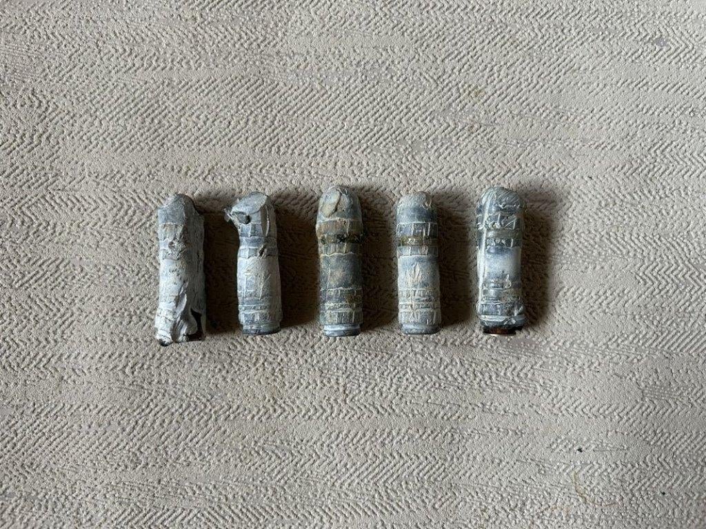 wo2 - Duitse 15 mm loden punten - LEEG, Verzamelen, Ophalen of Verzenden, Landmacht, Duitsland, Hulzen of Bodemvondsten