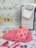 Gucci GG lotus pink rubber slippers maat 29, Gucci, Overige typen, Gucci EU, Customercare@gucci.com