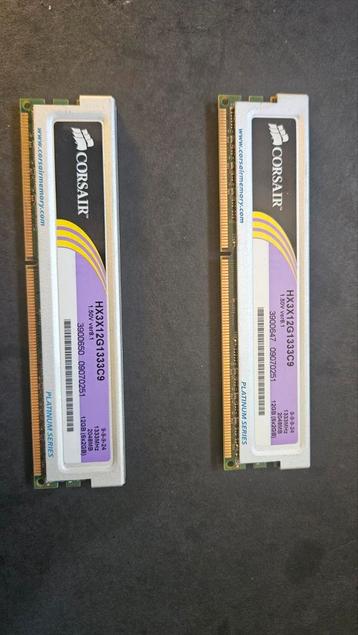 Corsair xms3 DDR3 2x12gb Platinum series beschikbaar voor biedingen