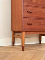 Vintage Design ladekast Poul Volther jaren 50/60 teak hout, Huis en Inrichting, Kasten | Ladekasten, Ophalen, Gebruikt, 5 laden of meer