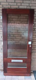 Hardhouten Voordeur 201x87,5cm incl. Hang- en Sluitwerk, Doe-het-zelf en Verbouw, Ophalen