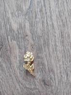 Goudkleurige speld - bloem/roos, Ophalen, Overige materialen, Minder dan 4 cm, Zo goed als nieuw