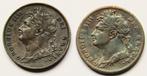 **  Engeland - 2 munten 1822 + 1825  -  ZIE FOTO'S, Postzegels en Munten, Verzenden, Overige landen, Setje