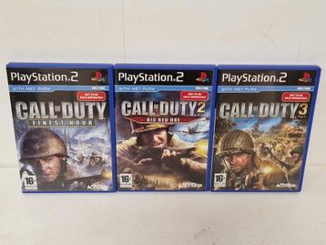 Call Of Duty 1 + 2 + 3 voor Playstation 2 beschikbaar voor biedingen