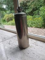 Antieke tinnen warm water kruik, Ophalen of Verzenden