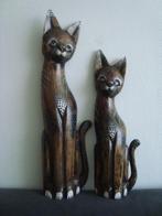 2 houten katten Nieuw !!, Ophalen of Verzenden, Nieuw, Dier