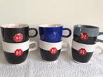 ☕6 D.E Douwe Egberts CAPPUCCINO Koffie MOKKEN/KOPPEN., Huis en Inrichting, Keuken | Servies, Keramiek, Ophalen of Verzenden, Zo goed als nieuw