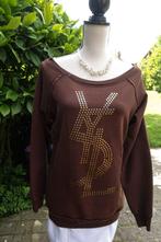 bruine stud sweater - trui van My Brand mt S vintage look, Kleding | Dames, Truien en Vesten, Ophalen of Verzenden, Bruin, My Brand