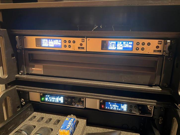 2x Senheiser EW100 G4 + 2x handheld 835 draadloze microfoon, Muziek en Instrumenten, Microfoons, Zo goed als nieuw, Zangmicrofoon