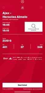 Kaartje Ajax Heracles, Eén persoon, Augustus
