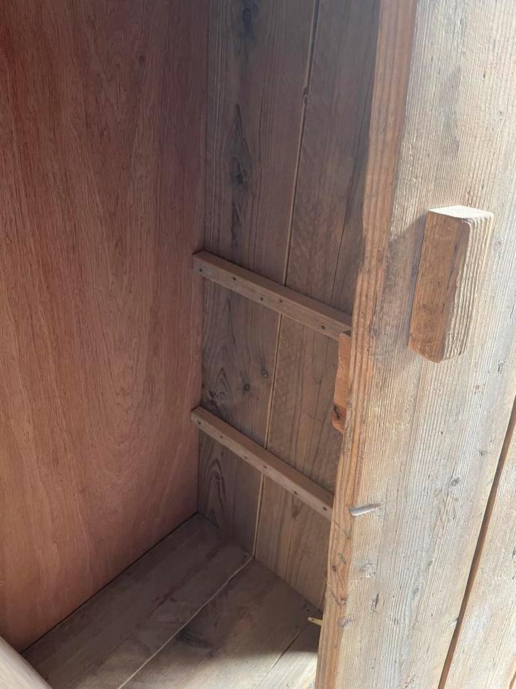 Steigerhouten Kledingkast - Zo Goed Als Nieuw!, Huis en Inrichting, Kasten | Kledingkasten, Zo goed als nieuw, 150 tot 200 cm