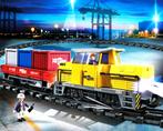 Playmobil dieseltreinset met container overslag, Overige merken, Treinset, Gelijkstroom, Ophalen of Verzenden