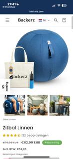 Zitbal Linnen, Sport en Fitness, Yoga en Pilates, Ophalen of Verzenden, Zo goed als nieuw, Yoga-accessoire