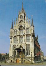 Ch740 gelopen ansichtkaart stadhuis Gouda, Ophalen of Verzenden, Gelopen, Zuid-Holland