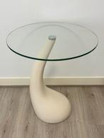 Art deco mid century stijl bijzettafel, 45 tot 60 cm, Minder dan 55 cm, Rond, Ophalen of Verzenden