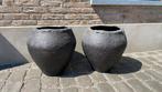 2 mooie bloempotten, Huis en Inrichting, Woonaccessoires | Vazen, Overige kleuren, Aardewerk of Porselein, Ophalen of Verzenden
