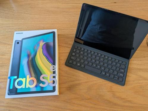 Samsung Galaxy Tab S5e 10,5 64GB [Wi-Fi] zwart, toetsenbord, Computers en Software, Android Tablets, Zo goed als nieuw, Wi-Fi