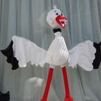 ooievaar geboorte, Ophalen, Gebruikt, Geboortebord