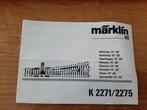 Marklin boekje van de k 2271/ 2275., Wisselstroom, Gebruikt, Märklin, Boek, Tijdschrift of Catalogus