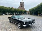 Ford Mustang Fastback 1966 Zwart 302 V8 automaat Benzine LPG, Auto's, 1328 kg, 8 cilinders, Leder en Stof, Zwart
