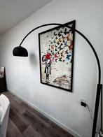 Booglamp zwart, Huis en Inrichting, Lampen | Vloerlampen, Ophalen, Zo goed als nieuw, Metaal, 200 cm of meer