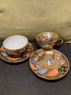Kop en schotel Japans Satsuma (300923), Huis en Inrichting, Keuken | Servies, Ophalen of Verzenden, Zo goed als nieuw, Overige stijlen