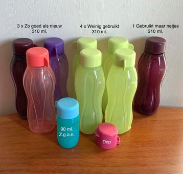 Tupperware Eco Flesjes 310 ml. 90 ml. 1 Dop zie omschrijving beschikbaar voor biedingen
