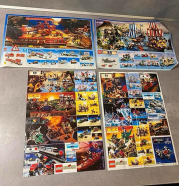 Vintage lego promotional a4 flyer 1990 1991 1992 en 1993 beschikbaar voor biedingen