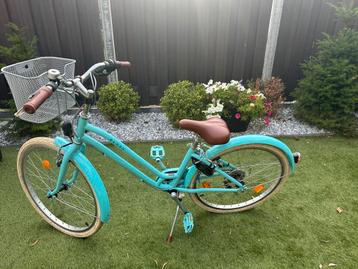 Meisjefiets 24 inch voor en achterverlichting zgan beschikbaar voor biedingen