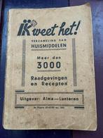 antiquarisch boek over huismiddelen 1941, Antiek en Kunst, Ophalen of Verzenden