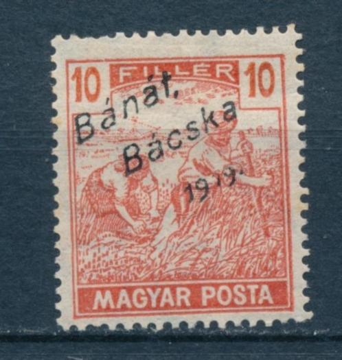 Hongarije Banat 1919 mi: 39 yt: 37 ongebruikt [2159], Postzegels en Munten, Postzegels | Europa | Hongarije, Ophalen of Verzenden