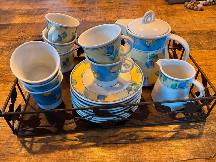 Winterling thee servies tulips, Antiek en Kunst, Antiek | Servies compleet, Ophalen of Verzenden