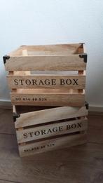 Set nieuwe houten kisjes woondecoratie, Ophalen of Verzenden, Nieuw, Minder dan 50 cm, Minder dan 50 cm