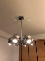 Retro Lamp met 6 Bollen - ‘70’s stijl, Huis en Inrichting, Lampen | Kroonluchters, Ophalen of Verzenden, Gebruikt, Metaal