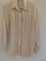 Te Koop: Beige glimmende elegante blouse maat 40/42, Verzenden, Zo goed als nieuw, Maat 42/44 (L), Beige