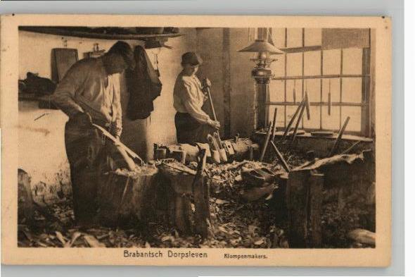 Brabantsch Dorpsleven Klompenmakers, Verzenden, 1920 tot 1940, Ongelopen, Noord-Brabant