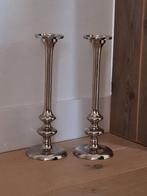 Prachtige kandelaars....zware voet.... hoogte 41 cm., Ophalen, Overige materialen, 25 tot 50 cm