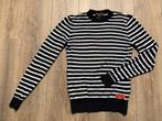 Scotch&Soda trui sweater streep dk. blauw beige maat = S/46, Maat 46 (S) of kleiner, Verzenden, Blauw, Scotch&Soda