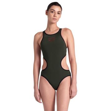 Nieuw Arena W One Biglogo One Piece badpak Dark Sage Black beschikbaar voor biedingen
