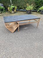 Nieuwe salontafel zwart mango brons onderstel lectuur €95, Ophalen, Nieuw
