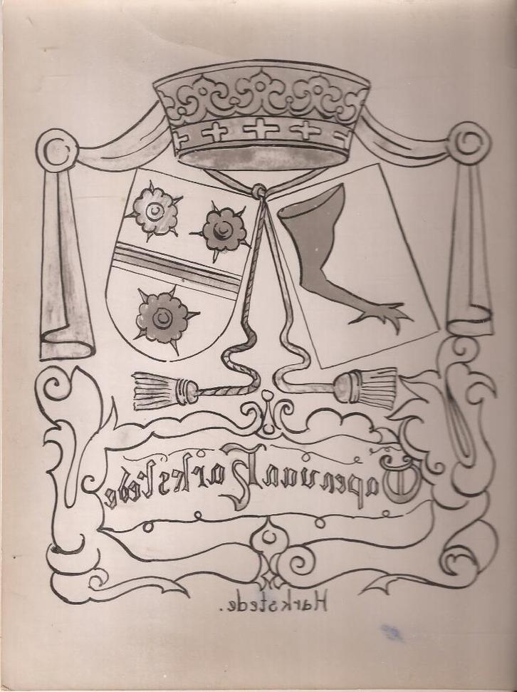 Harkstede Wapen van Harkstede tekening Sievers 50/60er jaren, Antiek en Kunst, Kunst | Tekeningen en Foto's, Ophalen of Verzenden