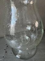 Glazen Vaas met Bubbelsdeasingn, 50 tot 75 cm, Wit, Ophalen of Verzenden, Glas