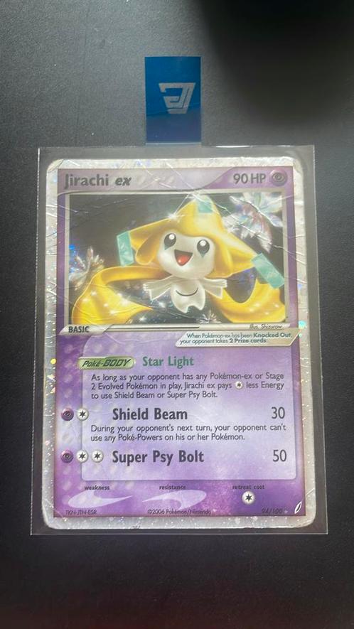 Jirachi Ex 94/100, Hobby en Vrije tijd, Verzamelkaartspellen | Pokémon, Zo goed als nieuw, Losse kaart, Ophalen of Verzenden
